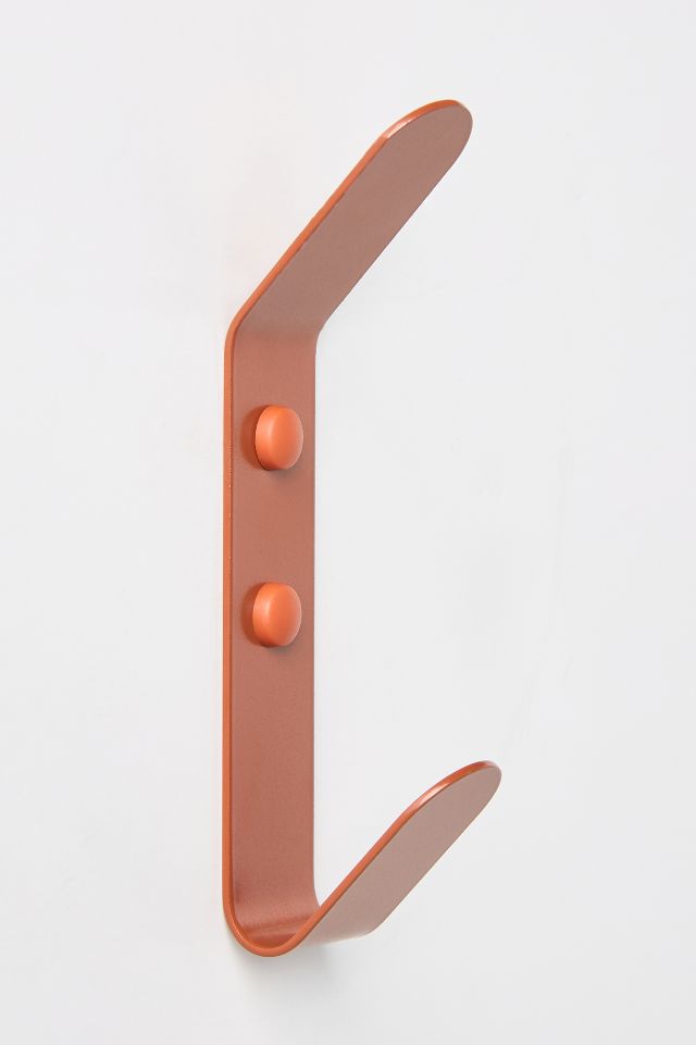Powder-Coated Double Wall Hook - Anthropologie