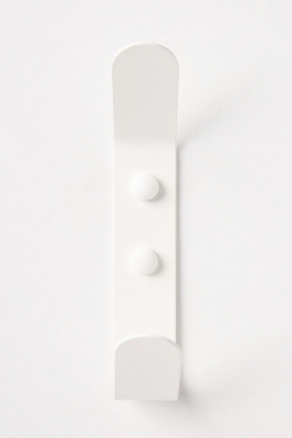 Saffran Everyday Powder-coated Double Wall Hook In White