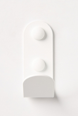 Saffran Everyday Powder-coated Flip Wall Hook In White