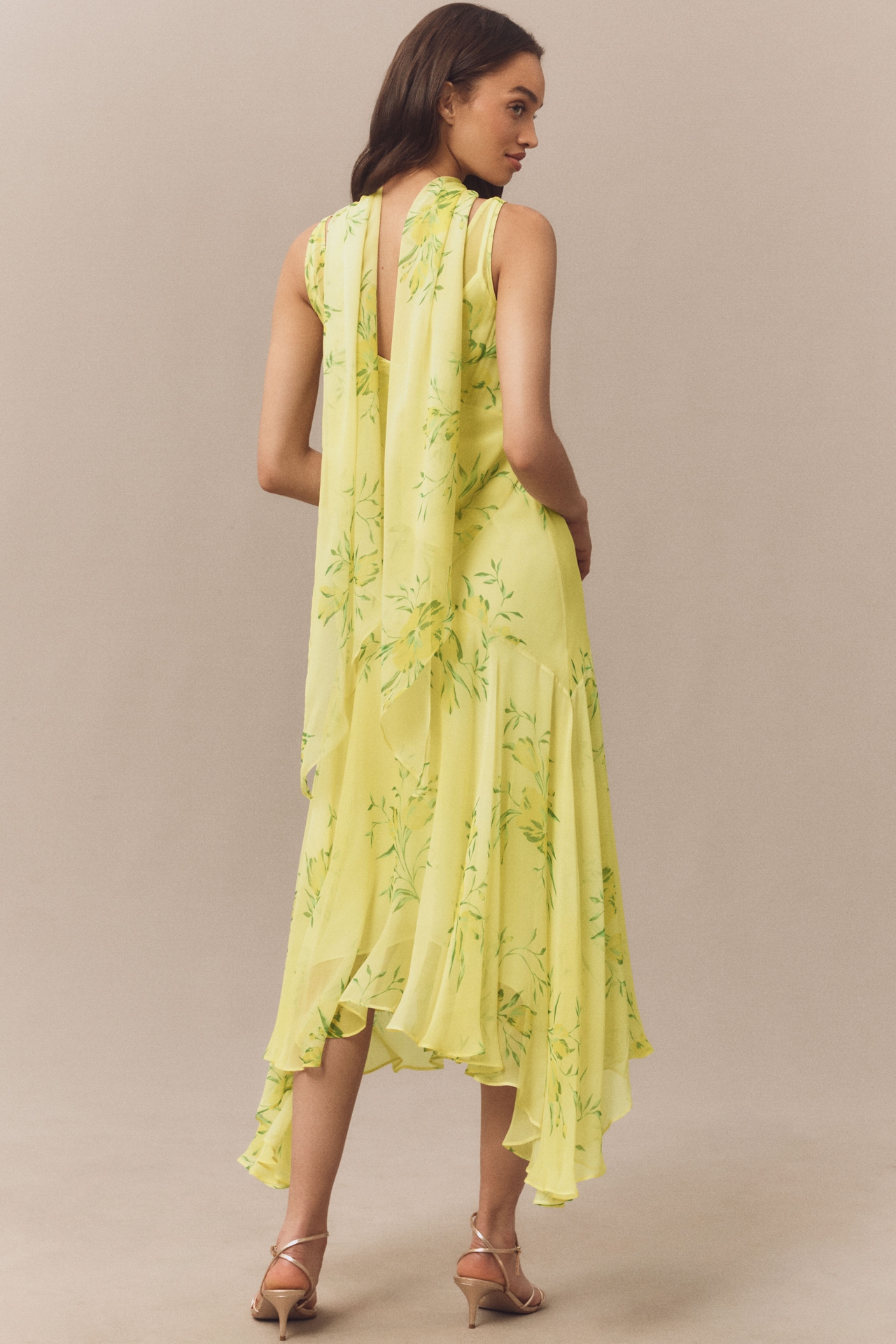 De La Vali Mistica Silk Midi Dress