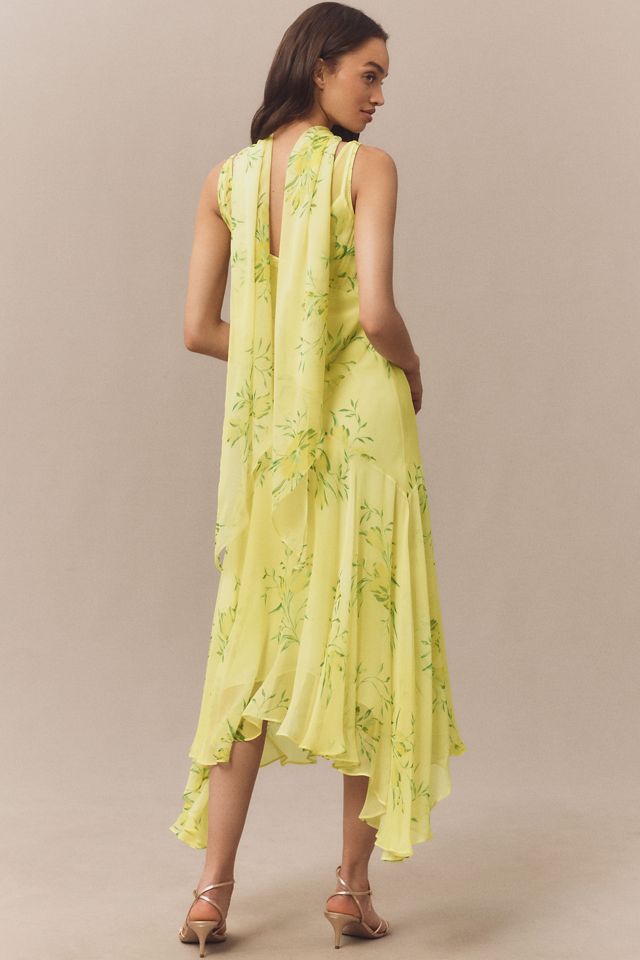 De La Vali Mistica Silk Midi Dress