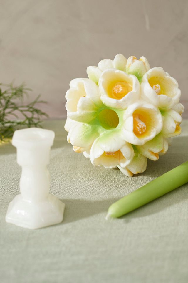 Spring Bouquet Taper Candle