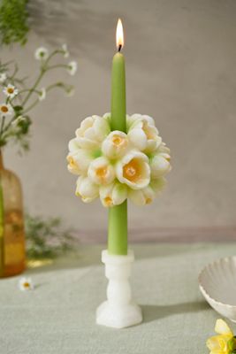 Spring Bouquet Taper Candle