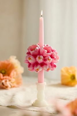 Spring Bouquet Taper Candle