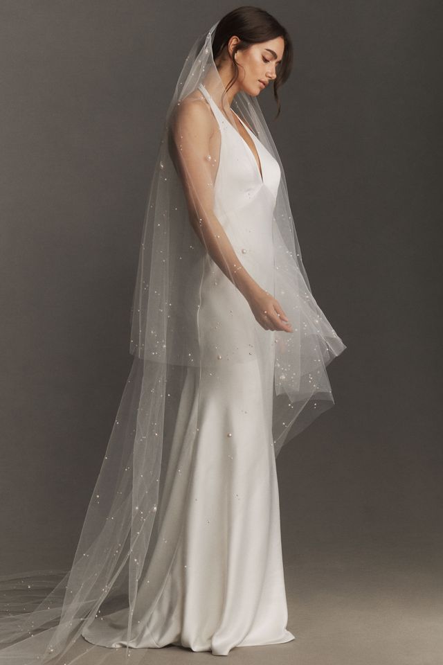 Enaura Baroque Pearl Cathedral Veil #3