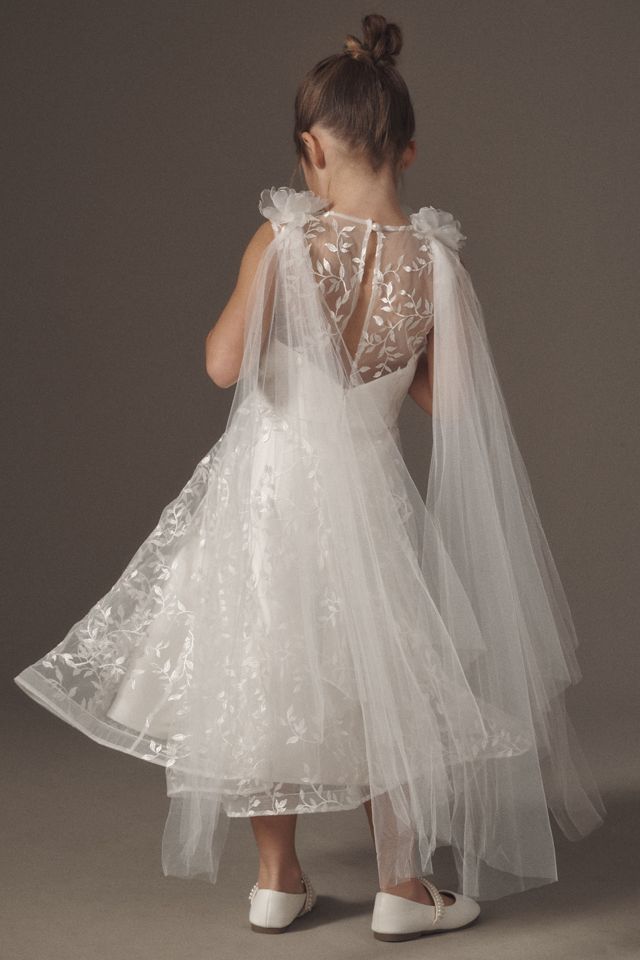 Gió Bespoke Beatrice Vine Shoulder-Detail Flower Girl Dress #1
