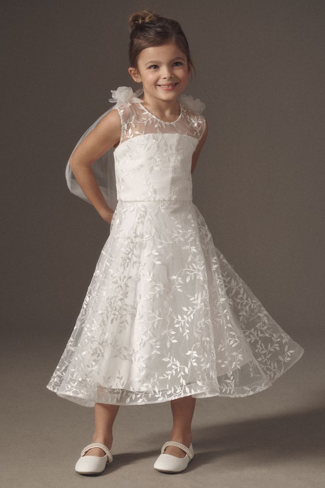 Gió Bespoke Beatrice Vine Shoulder-Detail Flower Girl Dress #3