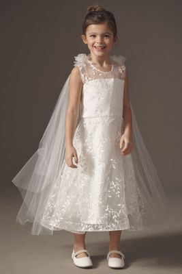 Gió Bespoke Beatrice Vine Shoulder-Detail Flower Girl Dress