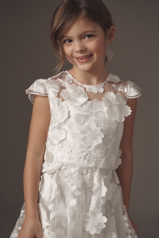 Gió Bespoke Harriet 3D Lace Flower Girl Dress #2