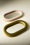 Raquel Velvet Oval Mirror Decorative Tray