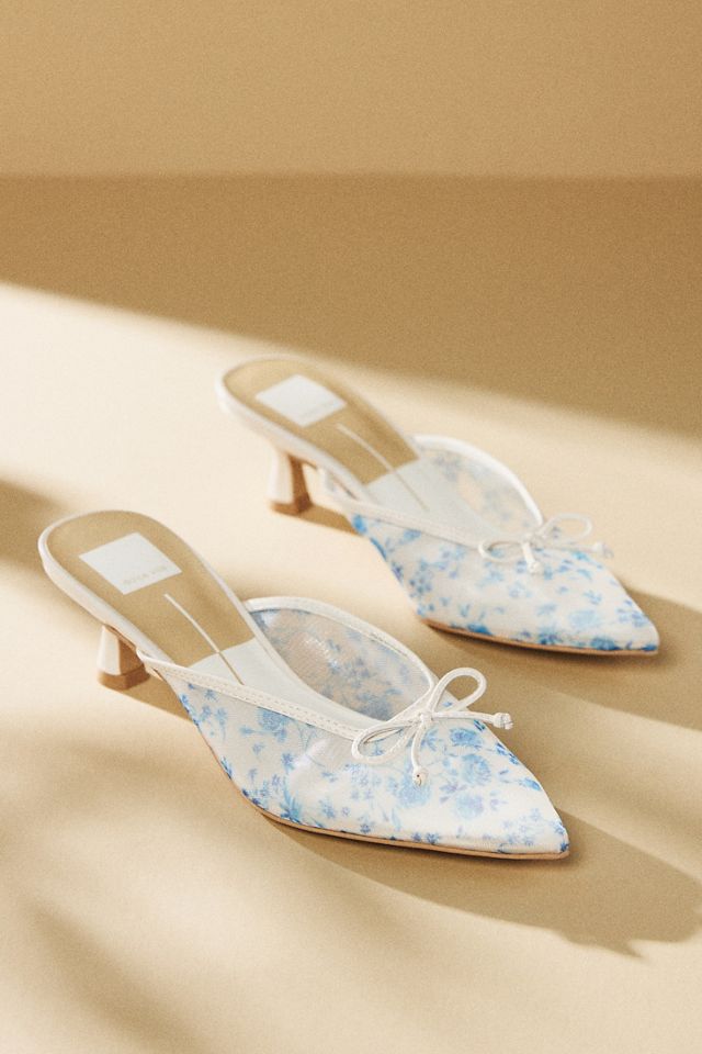 Dolce Vita Cleo Printed Mesh Mule Heels #1