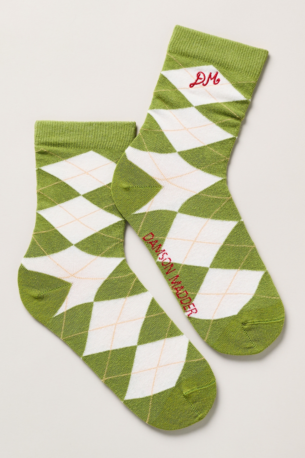 Damson Madder Argyle Socks