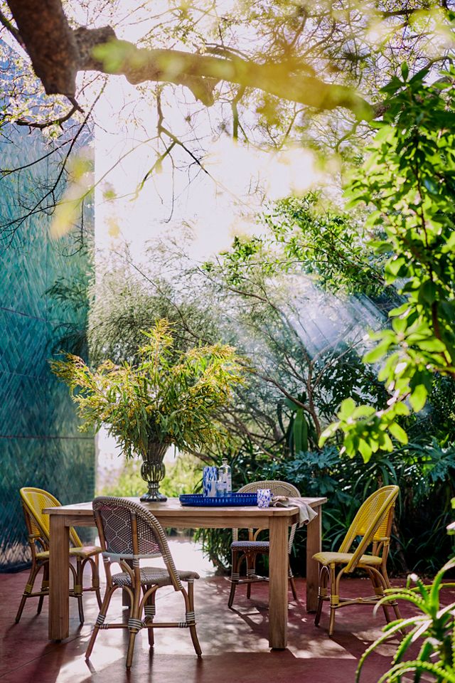 Striped Woven Indoor/Outdoor Bistro Chairs, Set of 2 #2