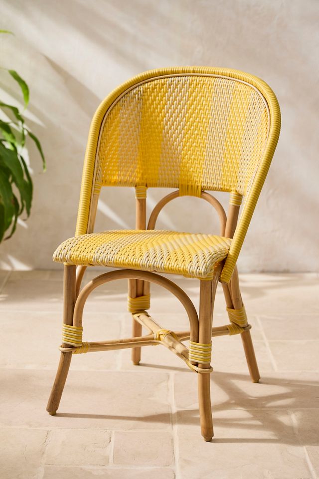 Striped Woven Indoor/Outdoor Bistro Chairs, Set of 2 #3