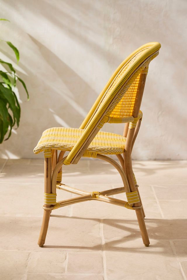 Striped Woven Indoor/Outdoor Bistro Chairs, Set of 2