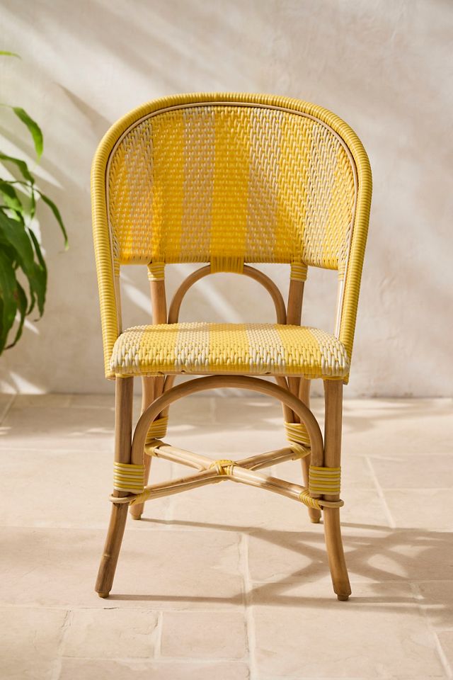 Striped Woven Indoor/Outdoor Bistro Chairs, Set of 2 #6