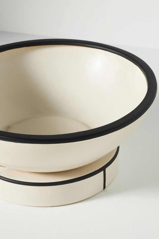 Pin Stripe Ceramic Bowl #1