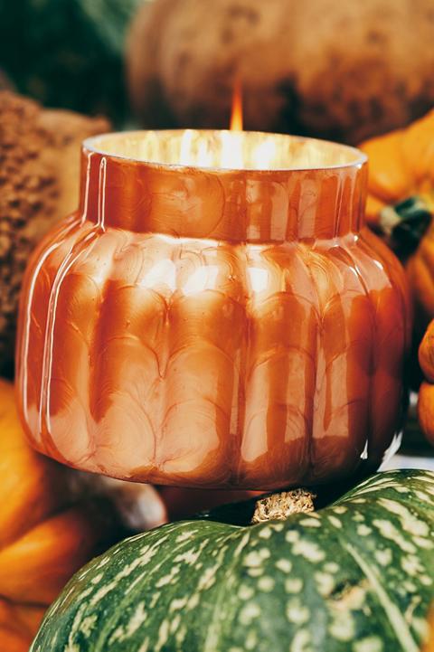 Capri Blue Pumpkin Clove Capiz Jar Candle