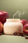 Capri Blue Pumpkin Clove Brown Ribbed Glass Candle