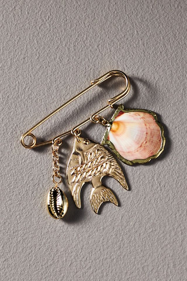 Under the Sea Safety Pin Bag Charm #1