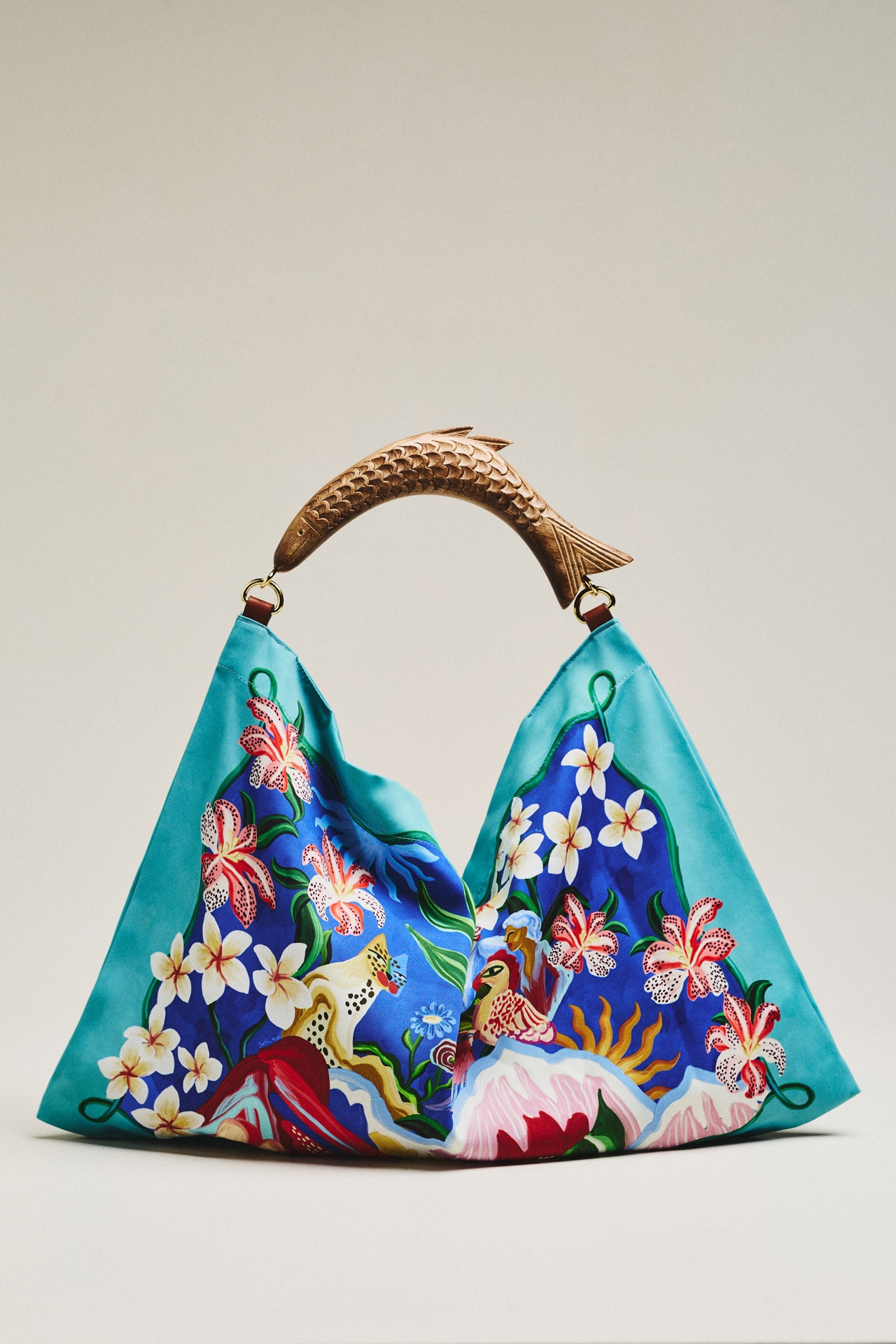 Farm Rio Satin Scarf Bag