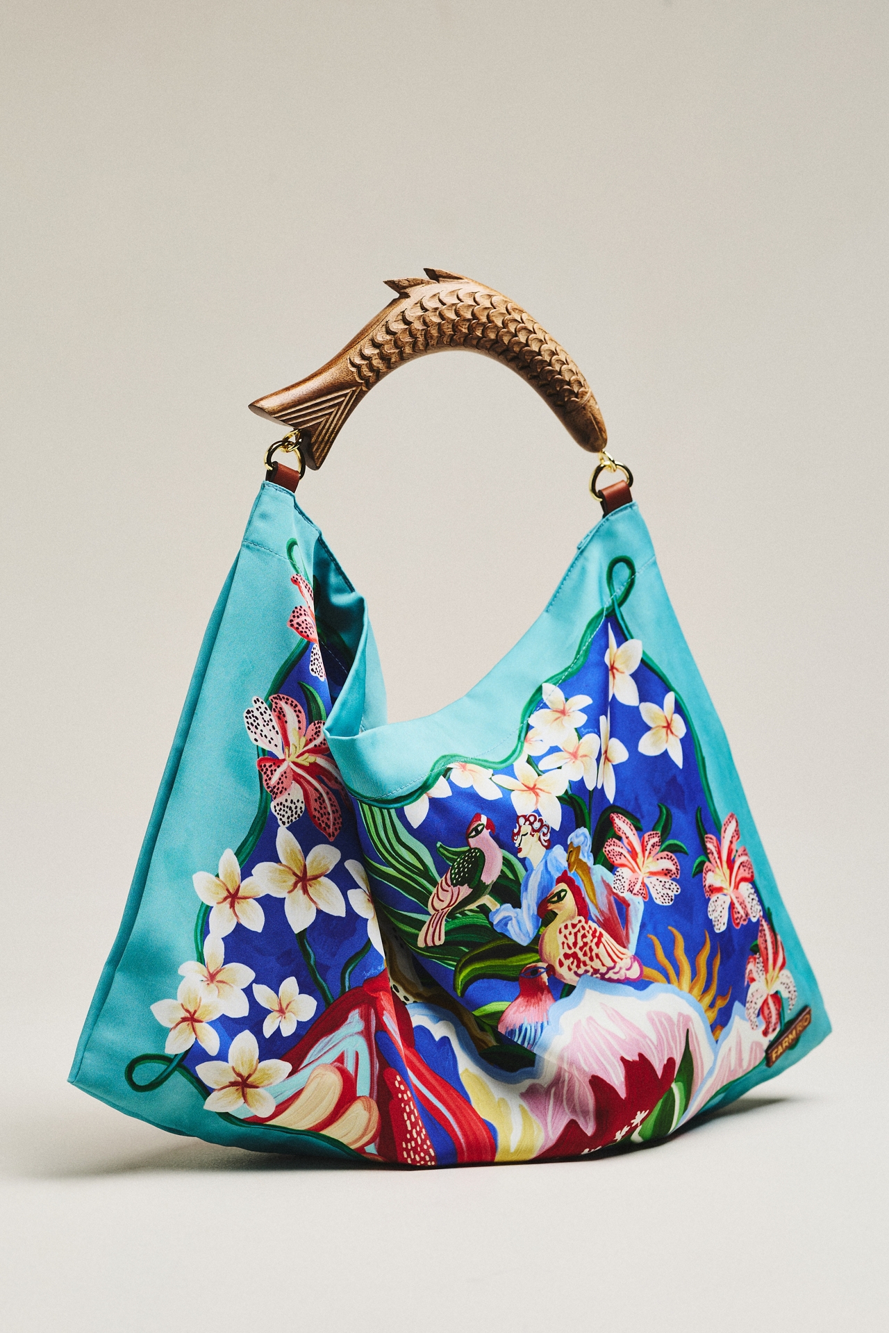Farm Rio Satin Scarf Bag