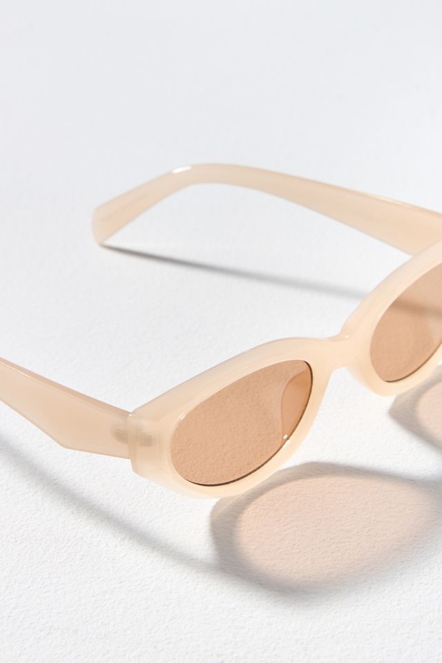 ★HANGLE EYEWEAR★ Cozy Oval Sunglasses Cream MUSINSA | HANGLE EYEWEAR Korean Oval Sunglasses Brown