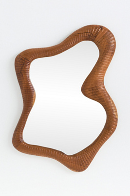 Raymond Irregular Wooden Wall Mirror