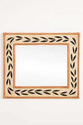 Ross Sisal Leaf Rectangular Wall Mirror