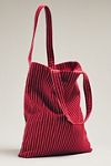 Graphic Beaded Canvas Tote Bag