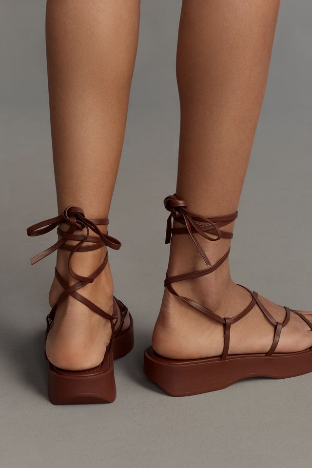 Maeve Tie-Up Platform Sandals