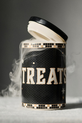The Bistro Tile Stoneware Cannister: Halloween Edition