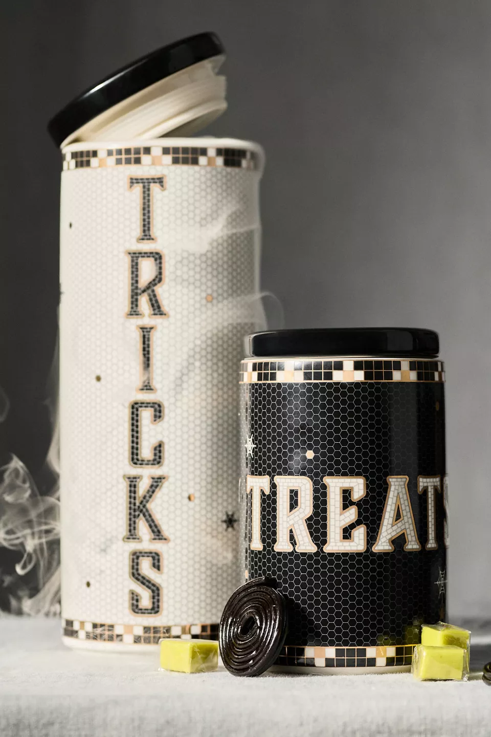 The Bistro Tile Stoneware Canister: Halloween Edition