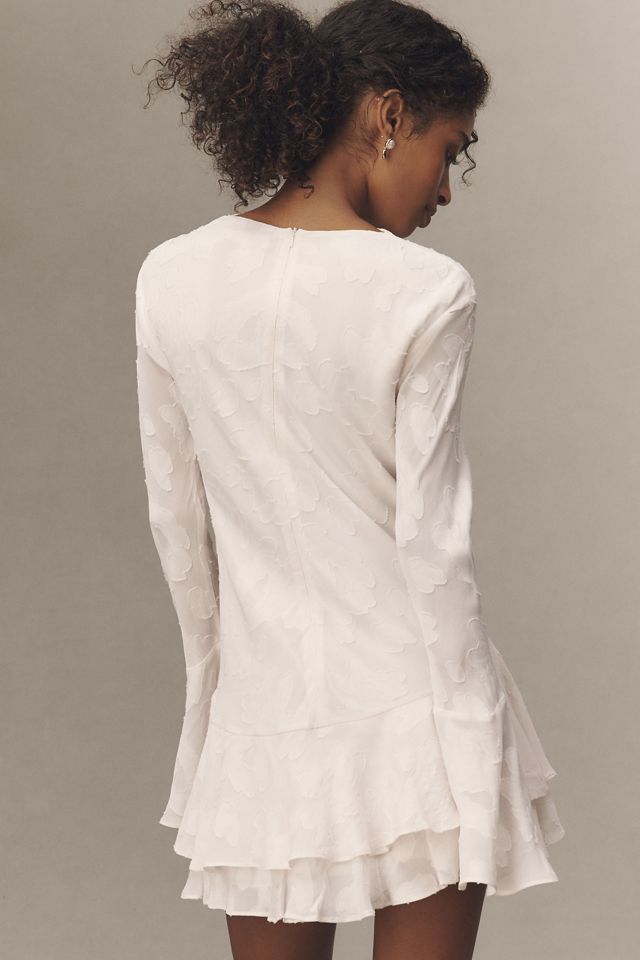 Shona Joy Bowery Long-Sleeve Ruffle Mini Dress #1