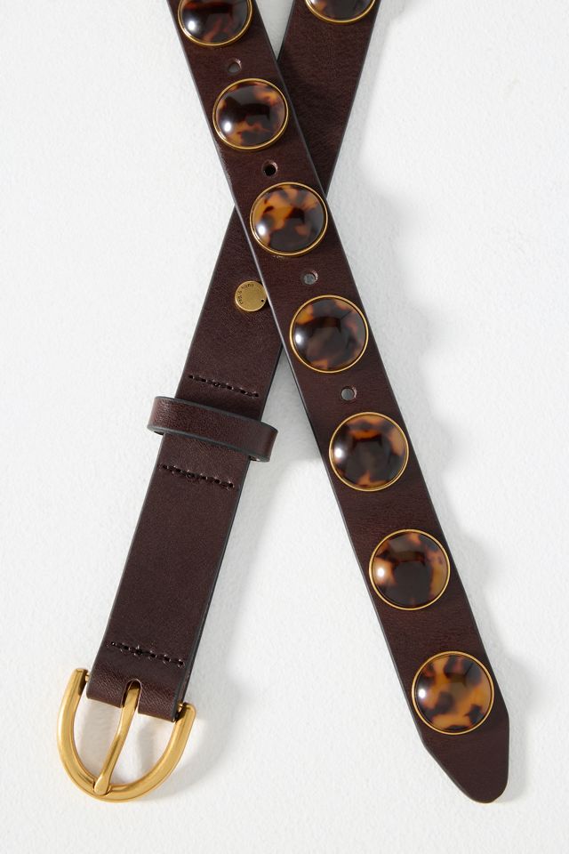 rag & bone Cabochon Resin Studded Belt #1