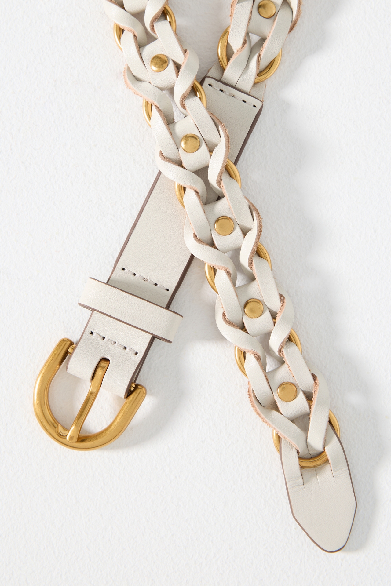 rag & bone Aria Woven Metal Ring Belt