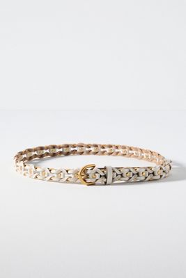 rag & bone Aria Woven Metal Ring Belt