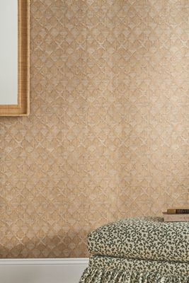 Jeremiah Brent Hoffman Sisal Peel-and-Stick Neutral Wallpaper