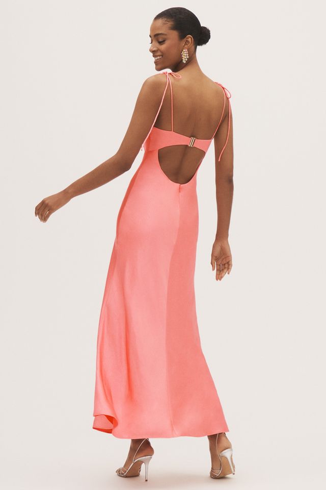 BHLDN Calista Sweetheart Shell Satin Charmeuse Maxi Slip Gown #2