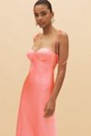 BHLDN Calista Sweetheart Shell Satin Charmeuse Maxi Slip Gown
