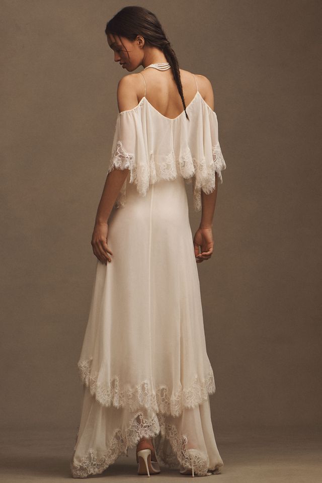 LoveShackFancy Annavelle Layered Silk Dress #1