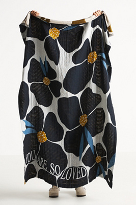 Mckenzie Parrott Floral Threads Cotton Jacquard Throw Blanket