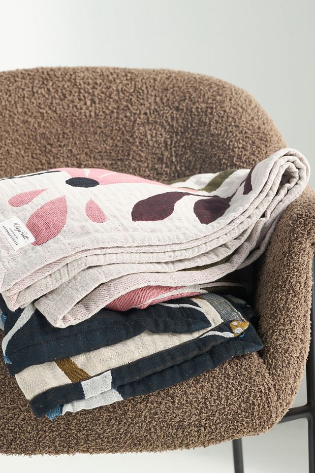 McKenzie Parrott Floral Threads Cotton Jacquard Throw Blanket #2