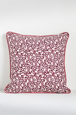 Mckenzie Parrott Floral Threads Cotton Floral Printed Throw Pillow