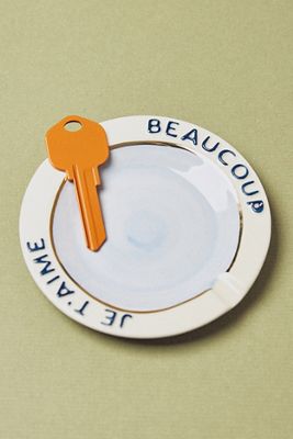 Claudette Glazed Ceramic Round Tray