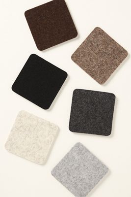 Graf & Lantz Merino Wool Coasters, Set of 6