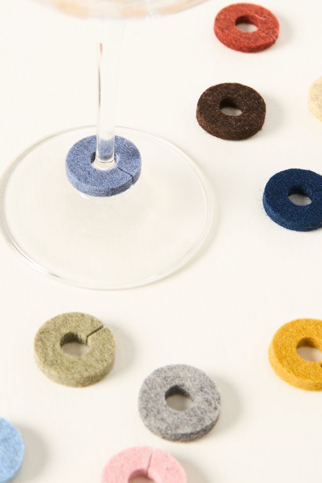 Graf & Lantz Wine O's Merino Wool Wine Markers, Set of 12 #1