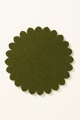 Graf & Lantz Merino Wool Trivet In Green