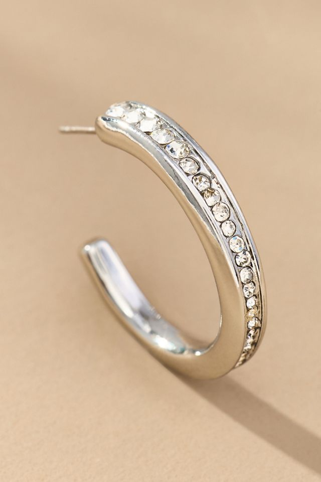 Crystal Hoop Earrings #1