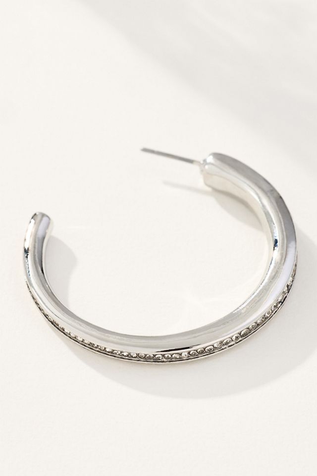 Classic Crystal Hoop Earrings #1